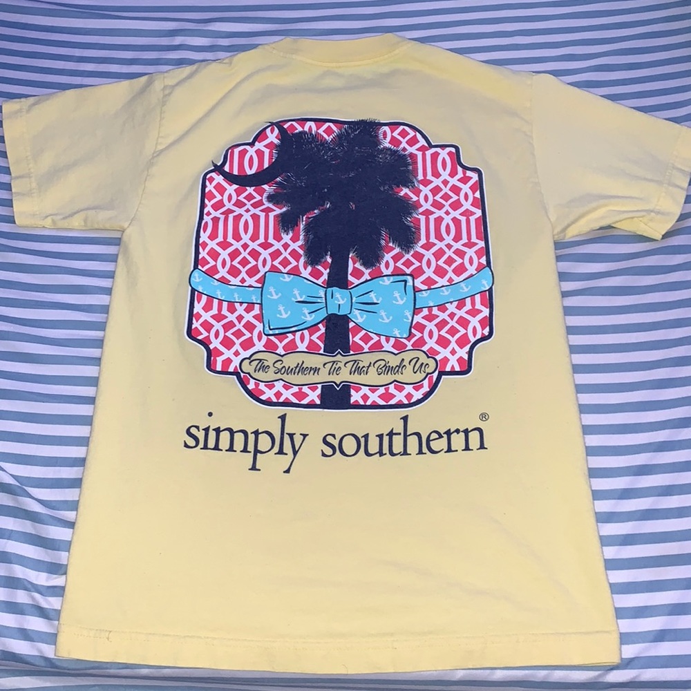 A Simply Southern T shirt Size: kids small Color: Yellow